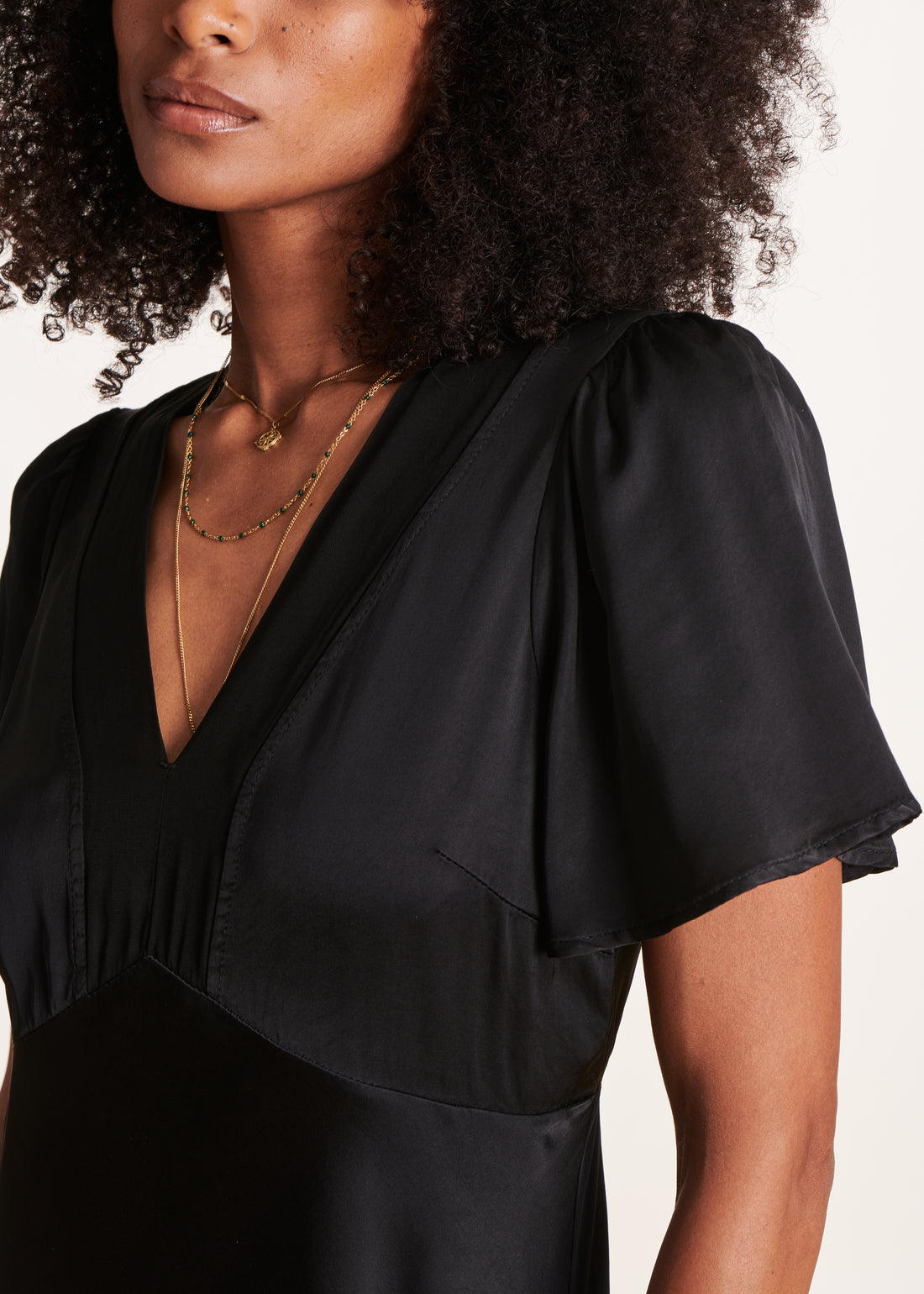 La Fée Maraboutee satin dress