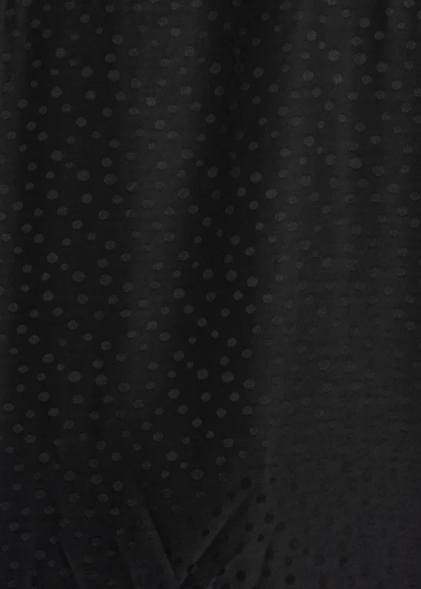 LA FEE MARABOUTEE LONG SLEEVED BLACK BLOUSE