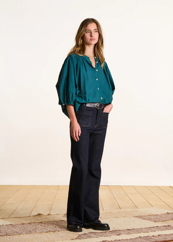 LA FEE MARABOUTEE RAW BOOTCUT JEANS