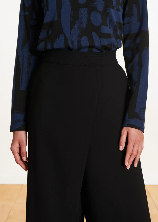 LA FEE MARABOUTEE WIDE LEG TROUSERS WITH HIGH WAIST