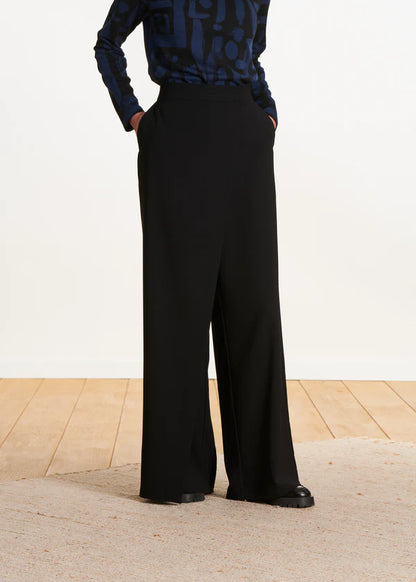 LA FEE MARABOUTEE WIDE LEG TROUSERS WITH HIGH WAIST