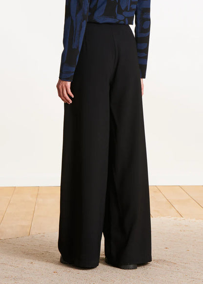 LA FEE MARABOUTEE WIDE LEG TROUSERS WITH HIGH WAIST
