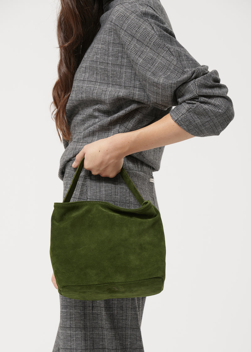 HUMILITY SUEDE HANDBAG