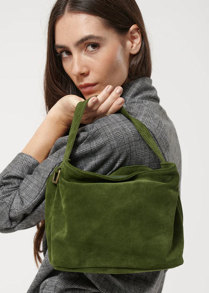 HUMILITY SUEDE HANDBAG