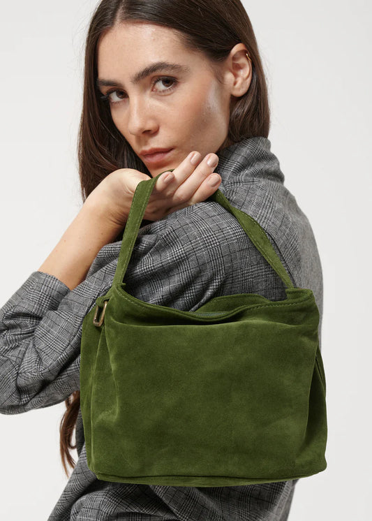 HUMILITY SUEDE HANDBAG