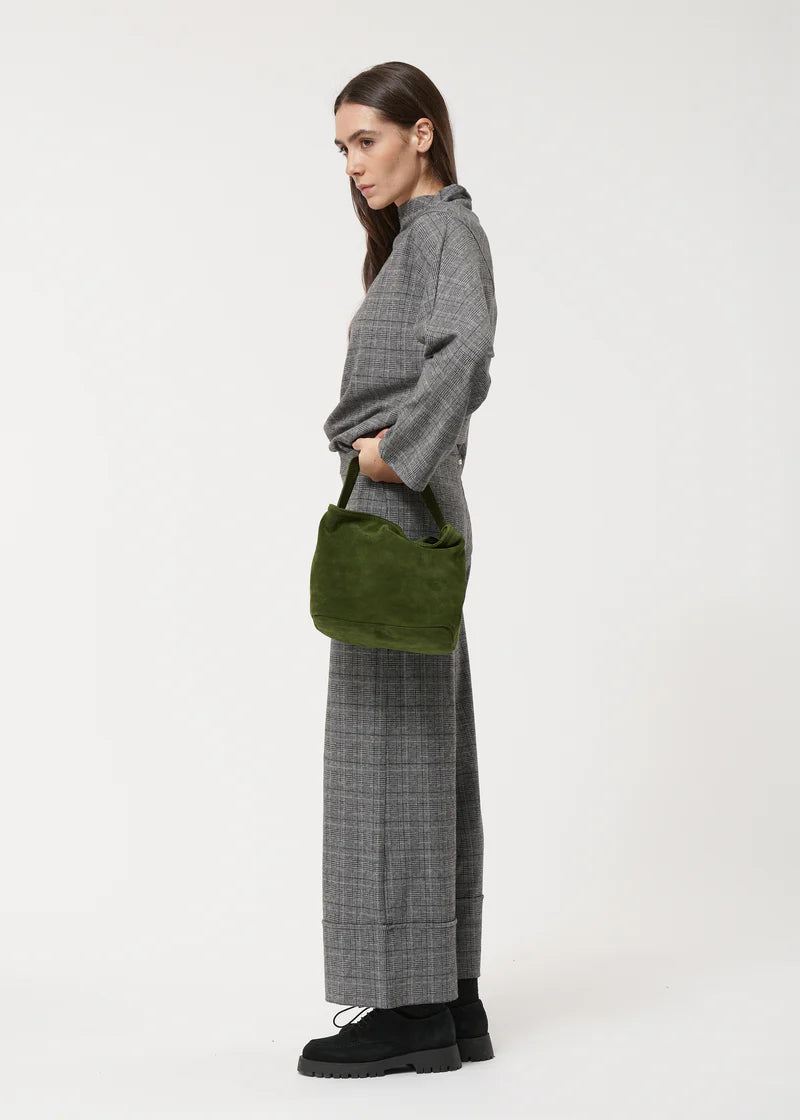 HUMILITY SUEDE HANDBAG