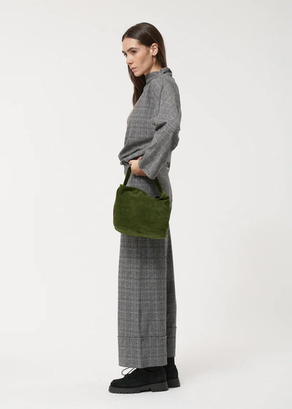 HUMILITY SUEDE HANDBAG