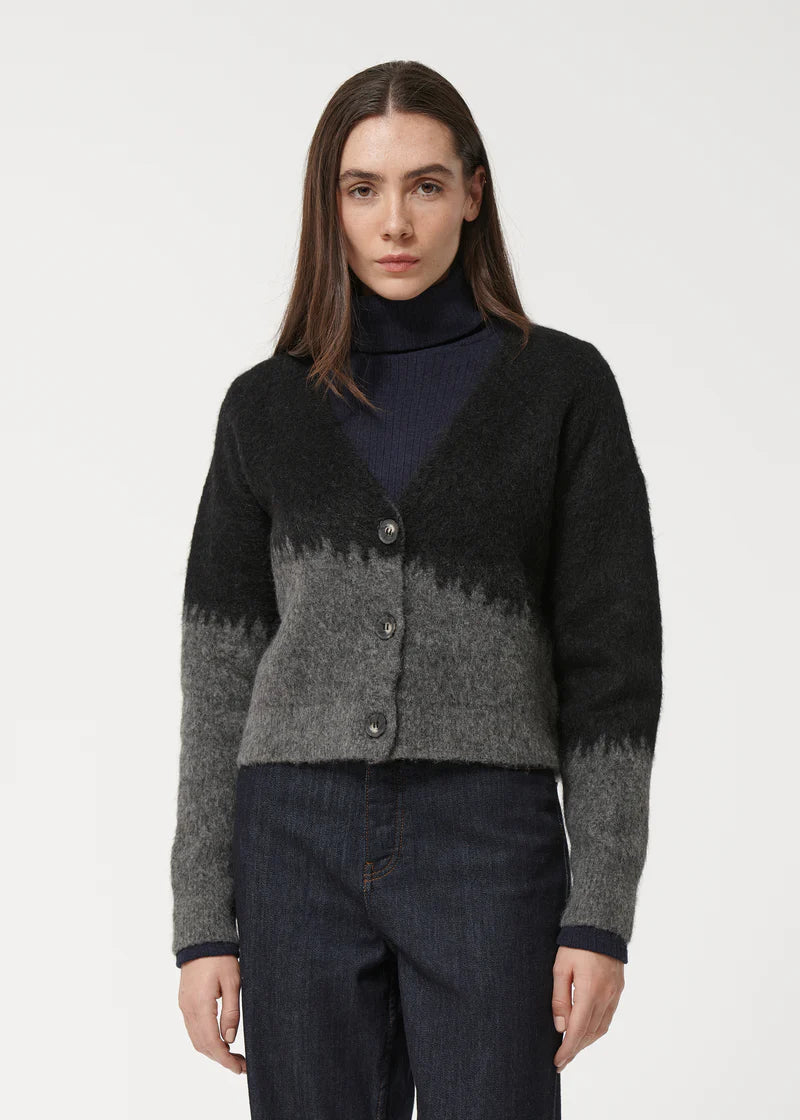 HUMILTY KENTA TWO TONED CARDIGAN