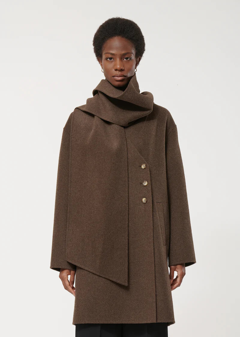 HUMILITY OVERSIZED BROWN COAT