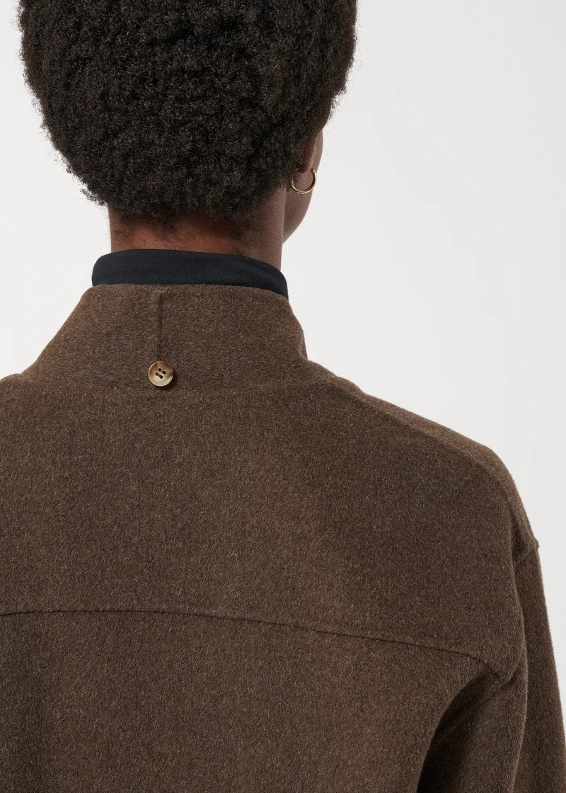 HUMILITY OVERSIZED BROWN COAT