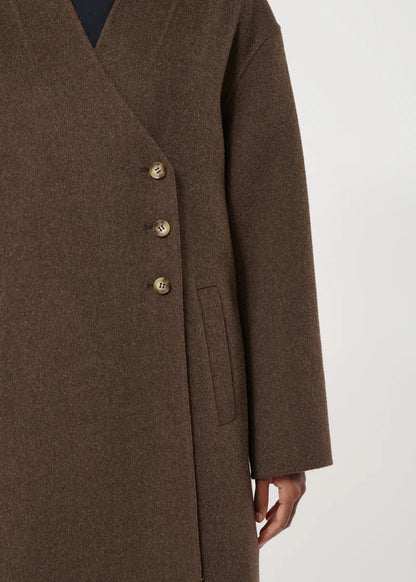 HUMILITY OVERSIZED BROWN COAT