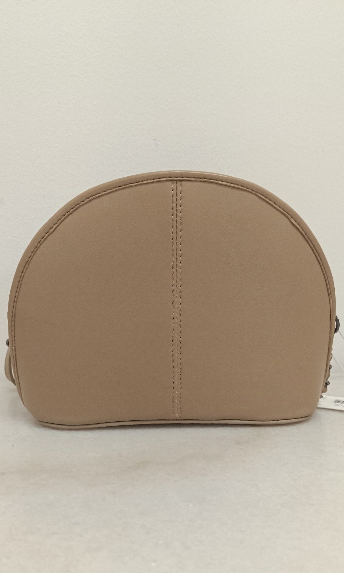 YAYA small leather handbag timberwolf brown