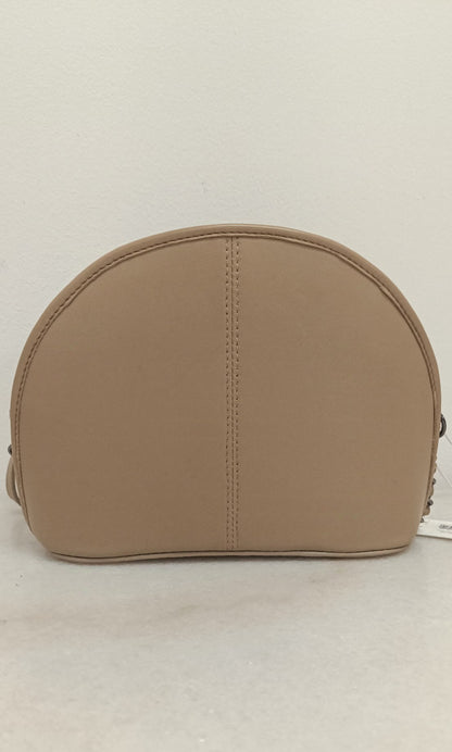 YAYA small leather handbag timberwolf brown