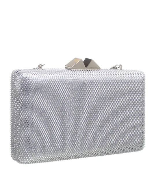 BESSIE clutch bag silver