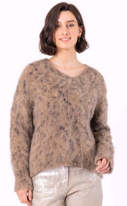 O'MER Leopard print knit