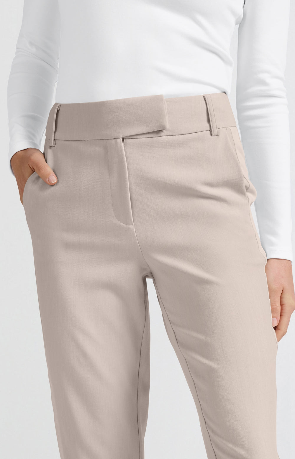 YAYA high waisted trousers with straight legs