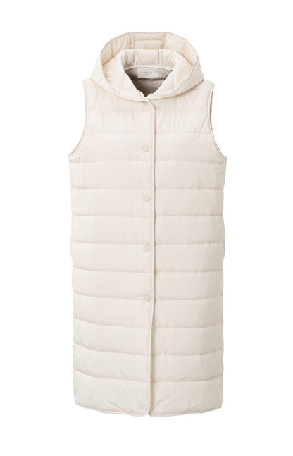 YAYA Long coat with quilted body warmer
