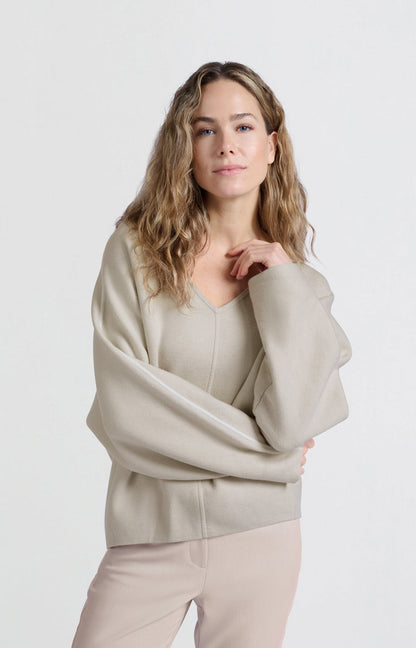 YAYA oversized sweater with v-neck