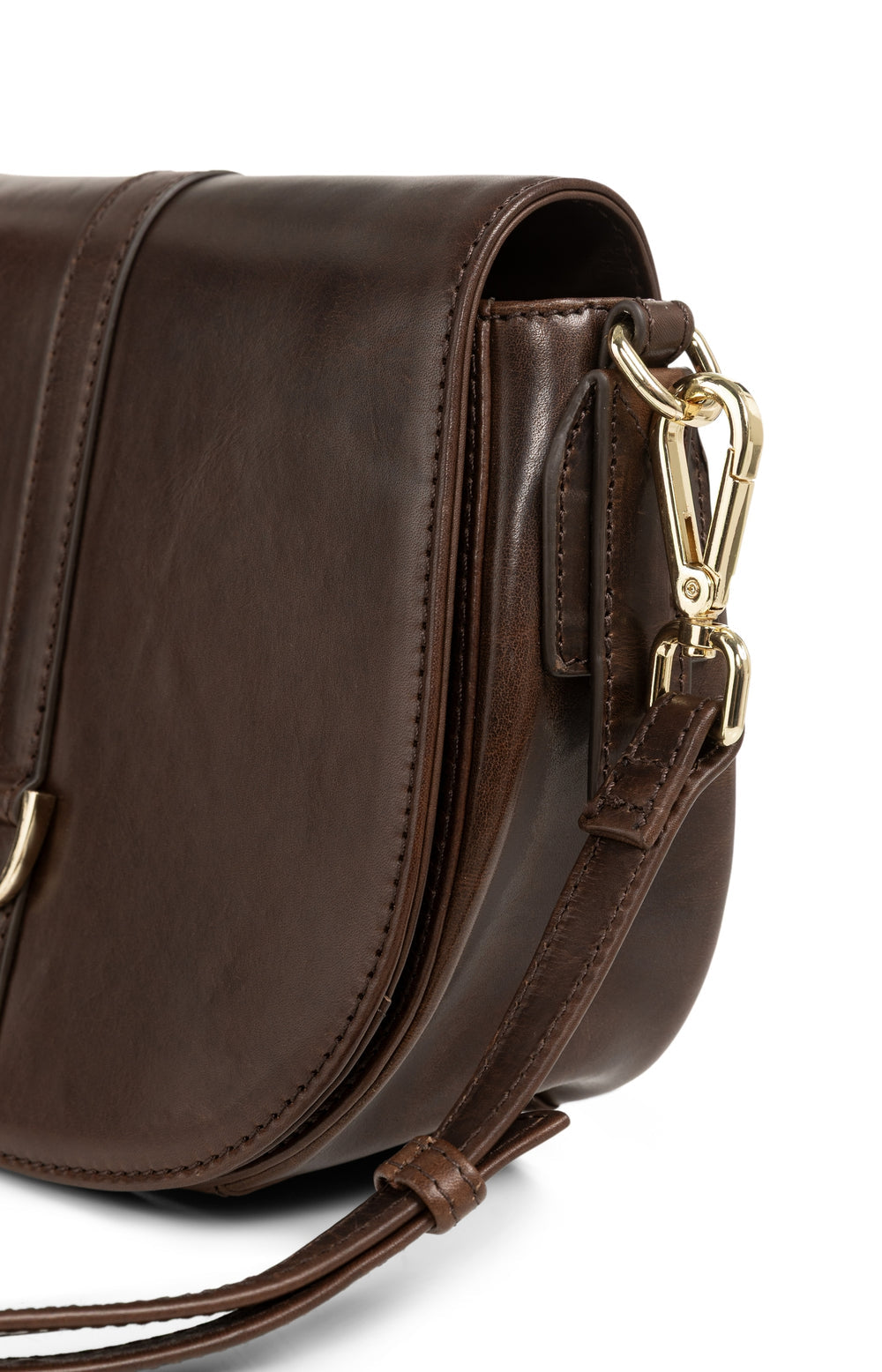 Yaya Leather saddle style handbag