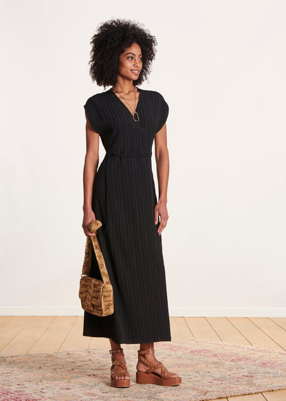 La Fée Maraboutee black wrap dress