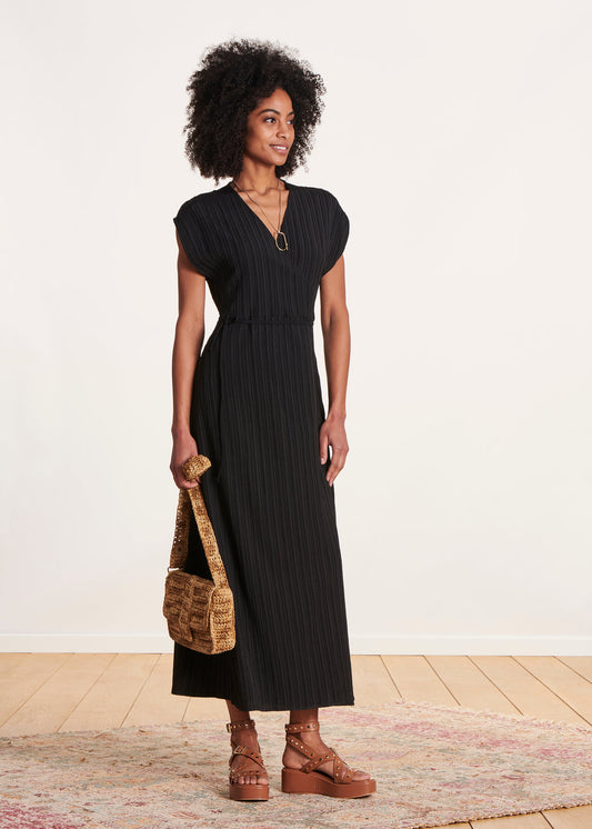 La Fée Maraboutee black wrap dress