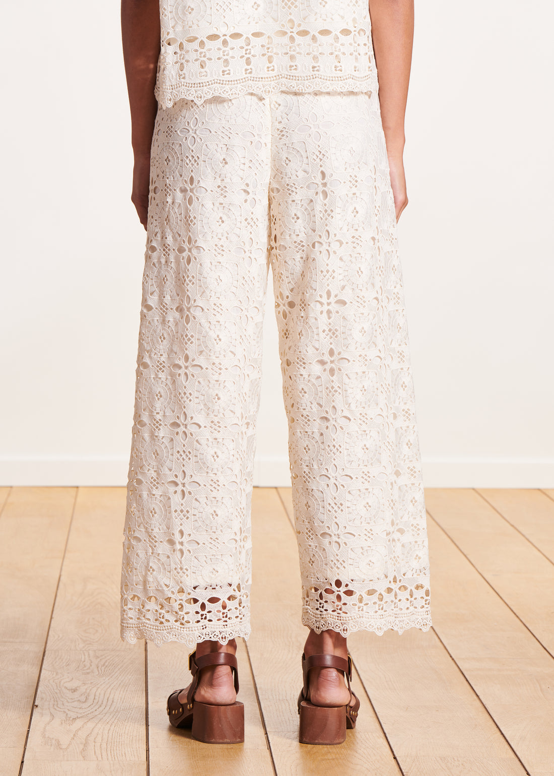 La Fée Maraboutee high waisted Lace trousers