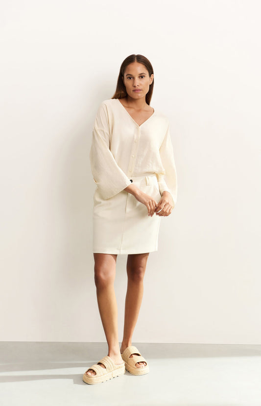 YAYA woven mini skirt with pockets