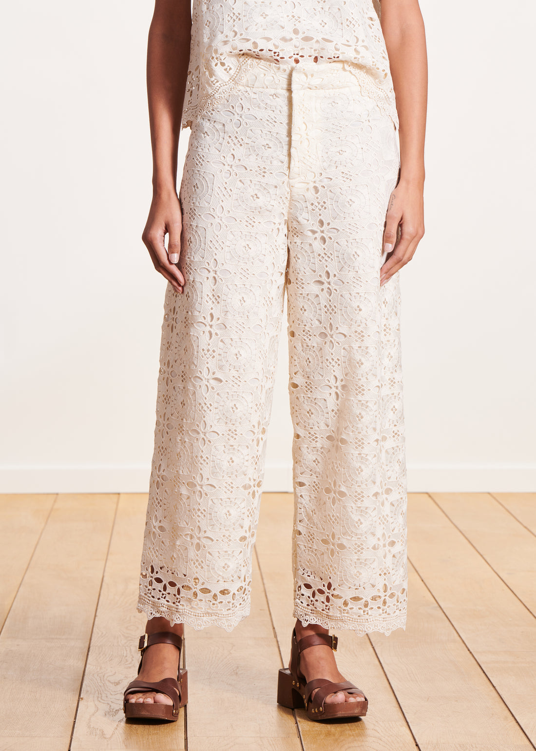 La Fée Maraboutee high waisted Lace trousers