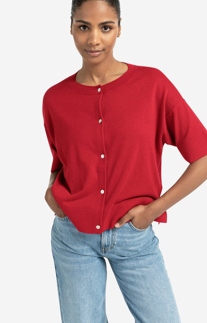 YAYA oversized fine knit cardigan