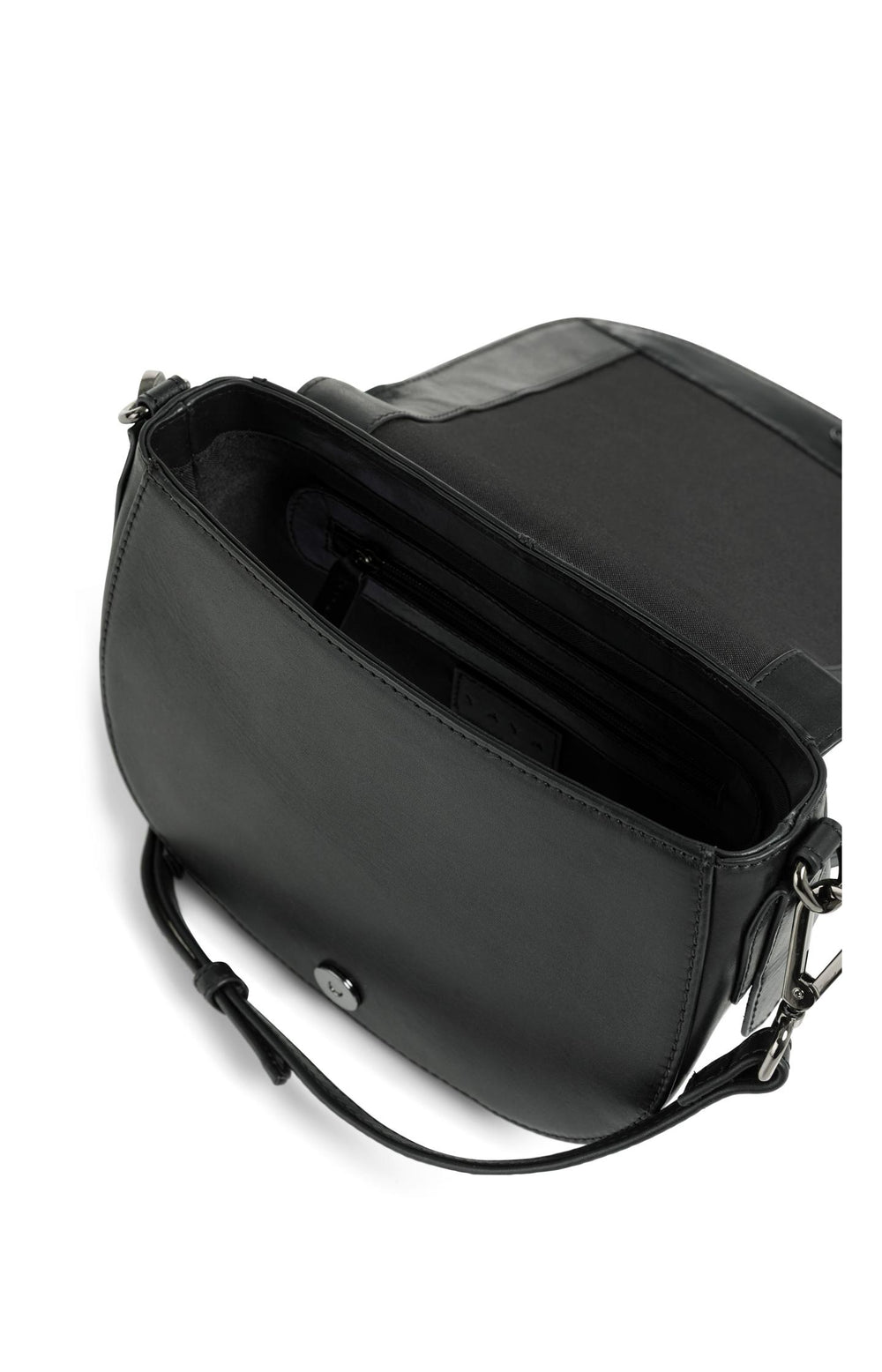 Yaya Leather saddle style handbag