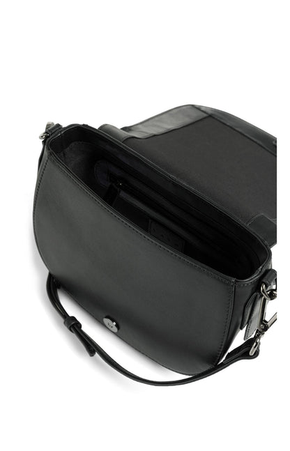 Yaya Leather saddle style handbag