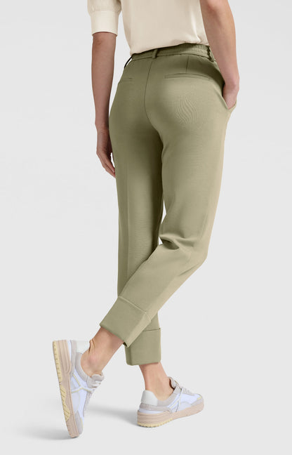 YAYA Jersey trousers with fixed hem