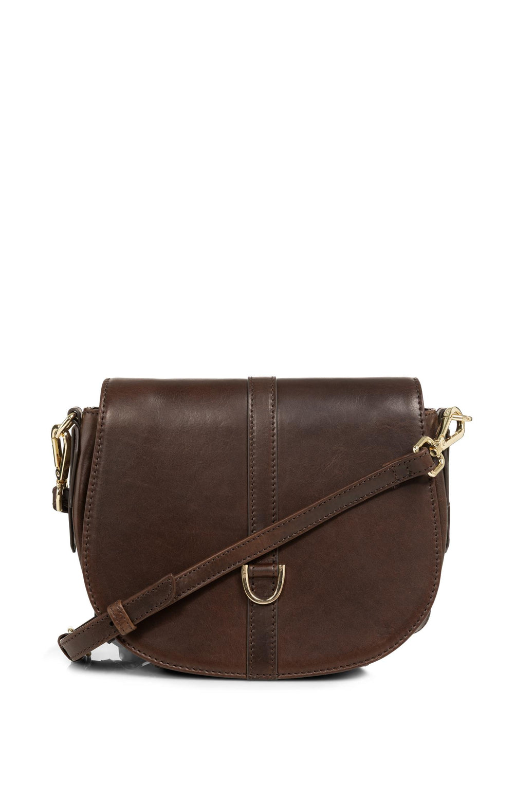 Yaya Leather saddle style handbag