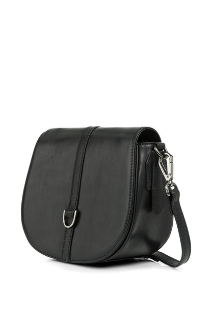 Yaya Leather saddle style handbag
