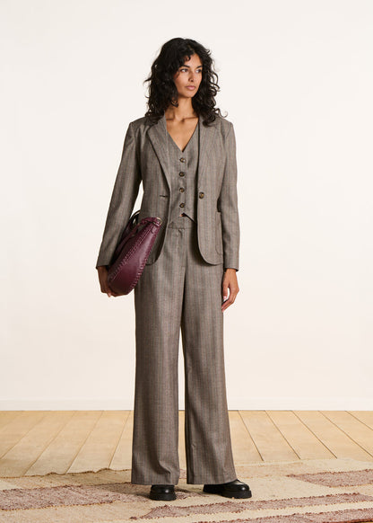 Lá Fée Maraboutée belted blazer