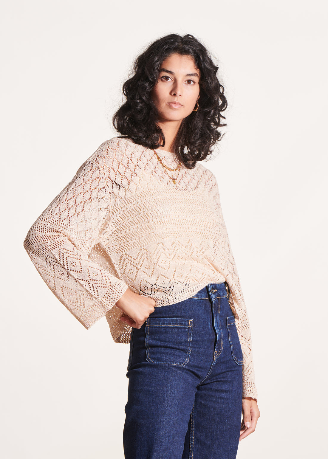 La Fée Maraboutée crochet knit jumper