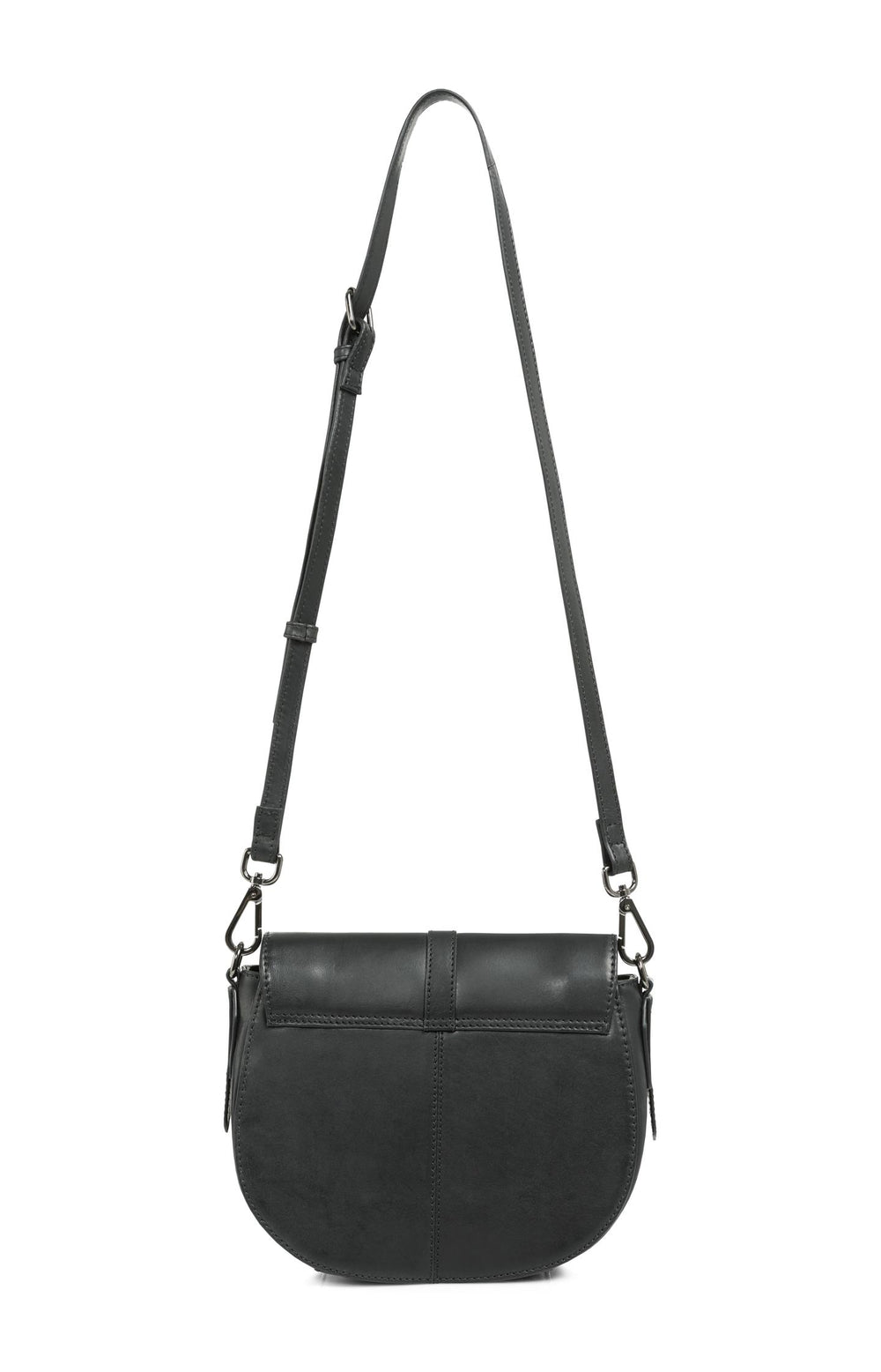 Yaya Leather saddle style handbag