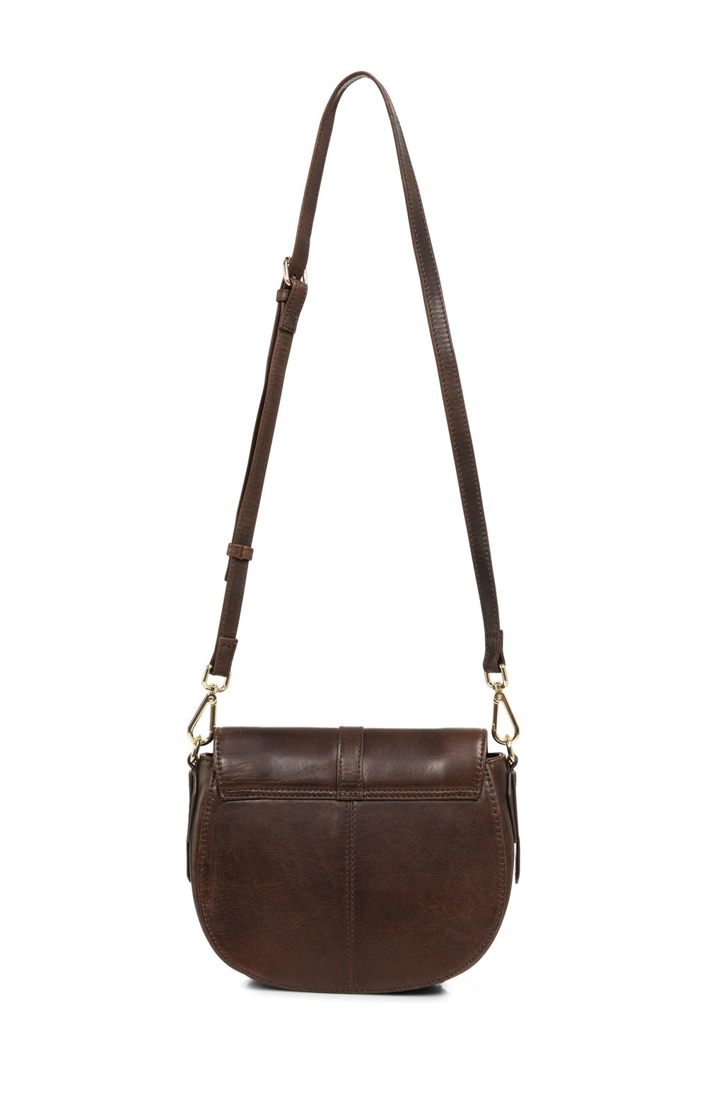 Yaya Leather saddle style handbag