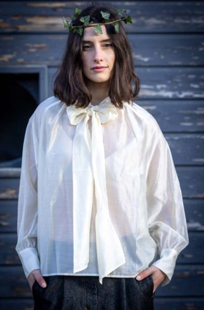 O'Mer bow tie blouse