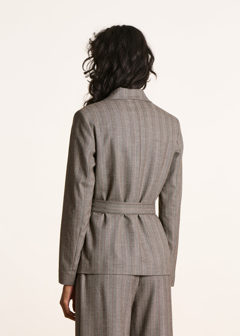 Lá Fée Maraboutée belted blazer