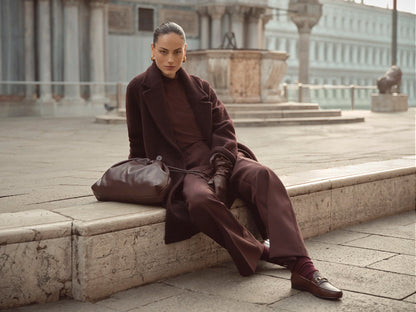 BUGATTI RUST WOOL COAT