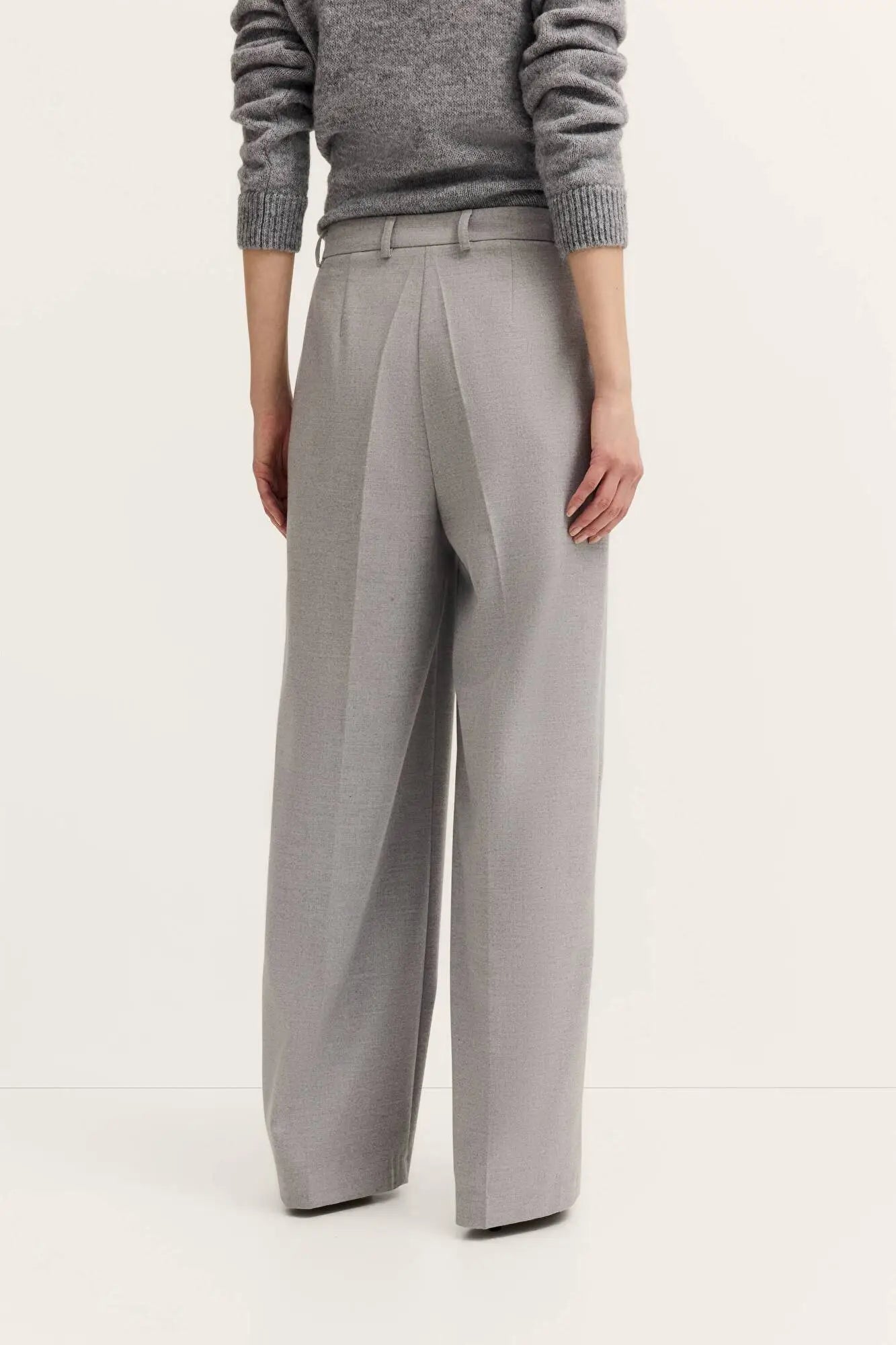 BUGATTI GREY WIDE LEG TROUSER