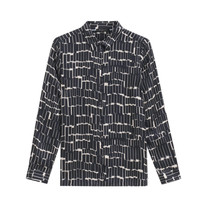 BUGATTI NAVY PRINT BLOUSE