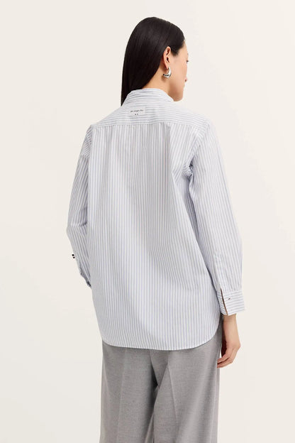 BUGATTI GREY/BLUE STRIPED SHIRT